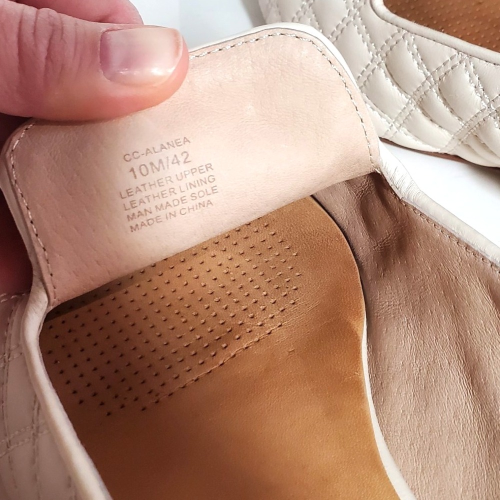 Corso Como Alanea Tapioca Quilted‎ Leather Loafers Flats Size US 10M - Picture 14 of 16